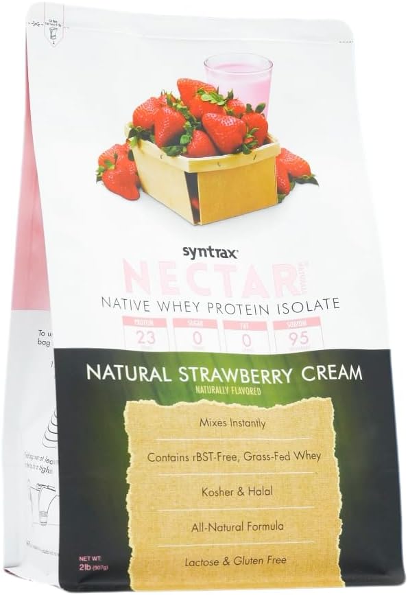 Syntrax Nutrition Nectar Naturals, All Natural Whey Protein Isolate, Smooth & Creamy, Natural Vanilla, 2 lbs.