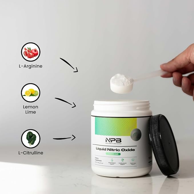 Nature's Pure Blend Liquid Nitric Oxide - Blood Pressure Support Drink - Blood Circulation - 5,000 MG - Nitric Oxide Supplement - Amino Acids -