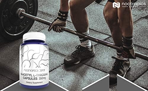 Nootropics Depot N-Acetyl L-Tyrosine Capsules | 350mg | 120 Count | NALT | Amino Acid Supplement | Natural Supplement | Supports Memory, Learning, Focus, Healthy Stress Levels