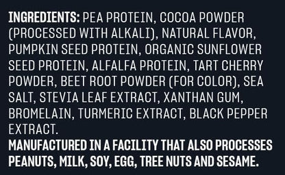 Vega Sport Protein Powder Chocolate (14 servings, 21.7 oz) - Plant-Based Vegan Protein Powder, BCAAs, Amino Acid, tart cherry, Non Dairy, Gluten Free, Non GMO (Packaging May Vary)