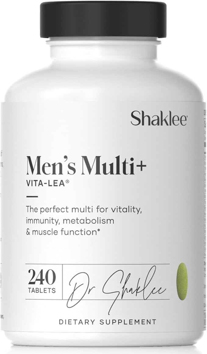 Shaklee - Vita-Lea® Men High Potency Multivitamin and Multimineral - Supports Heart, Immune, Bone, and Joint Health - Formulated for Men's Unique Needs - Includes Vitamin C, D, and E - 240 Tablets