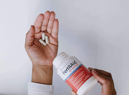 Fairhaven Health FertilAid for Women | Prenatal Multivitamin Fertility Supplements for Women | Conception for her with Vitex and Folate | Support Cycle Regularity and Ovulation* | 90 Capsules