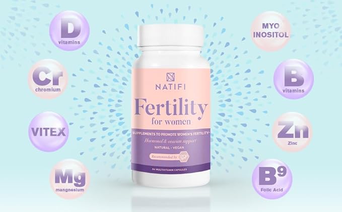Conception Fertility Prenatal Vitamins Regulate Cycles, Balance Hormones, Aid Ovulation. Conception Multivitamin for Women. Healthier Pregnancy -60 Capsules- Folic Acid, Myo Inositol, Vitex.