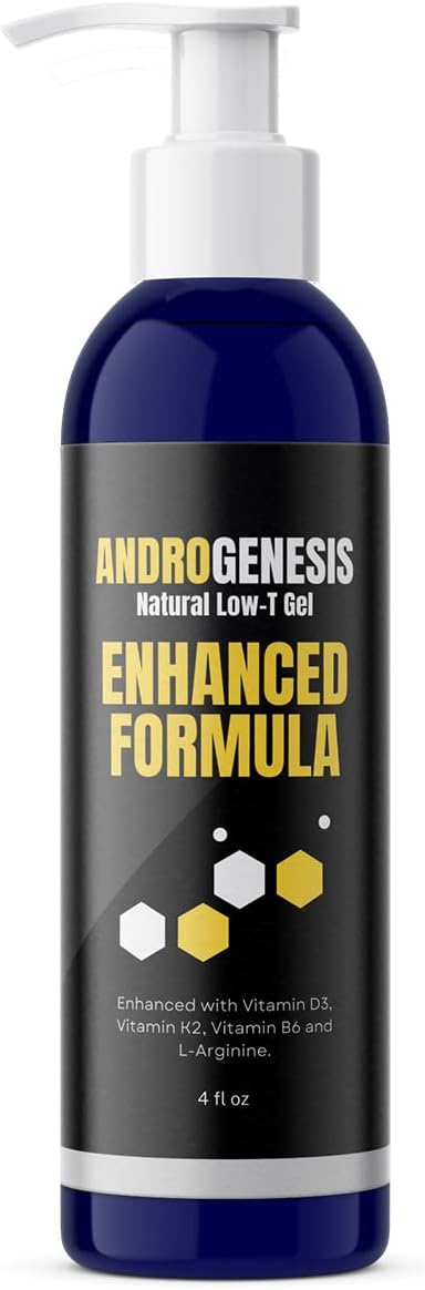 Enhanced Formula – Low T Support Gel – T Booster for Men – Muscle Recovery, Energy Booster, Healthy Aging – Now with Vitamins D3, K2, B6 and L-Arginine