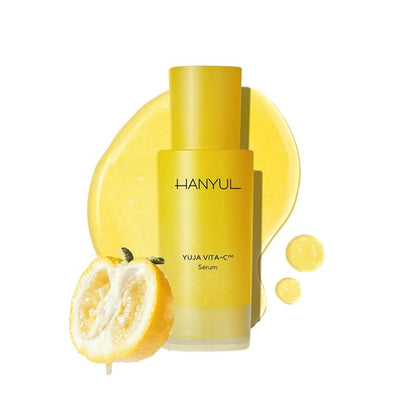 HANYUL Yuja (Yuzu) Vitamin C Face Serum | Facial Treatment with Vitamin C Capsule, Multi Vitamin for Brigtening, Taurine for Firming, 1.01 fl.oz.