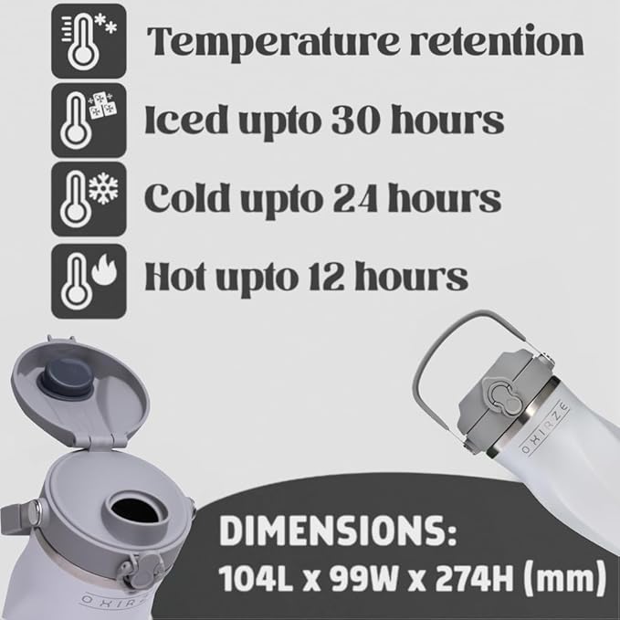 Shaker Bottle –26oz Double Wall Stainless Steel, No Mixing Tools Needed,Ideal for Protein Shakes,Water, Smoothies, Cocktails –Leak-Proof, Copper-Insulated, BPA-Free (Arctic Pearl)