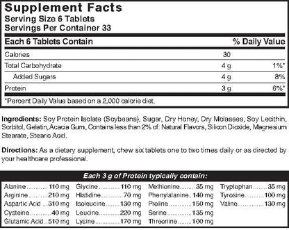 Natures Blend Protein Tablets Honey Flavor 200 Tablets