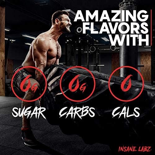 Insane Labz Insane Veinz Non Stimulant NO Enhancing Powder, Nitric Oxide Booster, Loaded with Agmatine Sulfate and Betaine Anhydrous, Increase Vascularity, 35 Srvgs