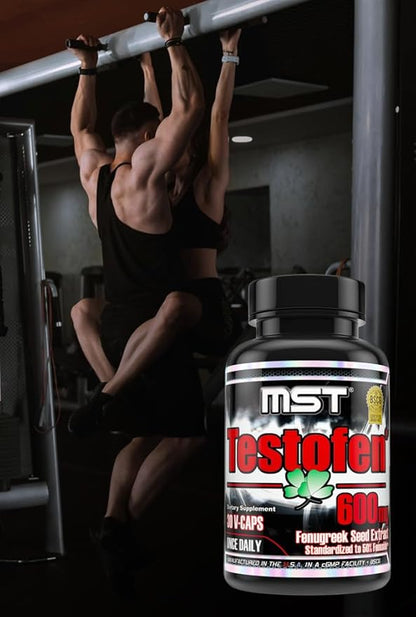 MST Testofen, Fenugreek Seed Extract, Standardized to 50% Fenuside™, 600mg, 30 Count, BSCG Certified Drug Free