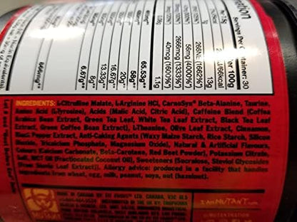 MUTANT MADNESS - Redefines the Pre-Workout Powder Experience and Takes it to a Whole New Extreme Level, Engineered Exclusively for High-Intensity Workouts (Sweet Iced Tea)