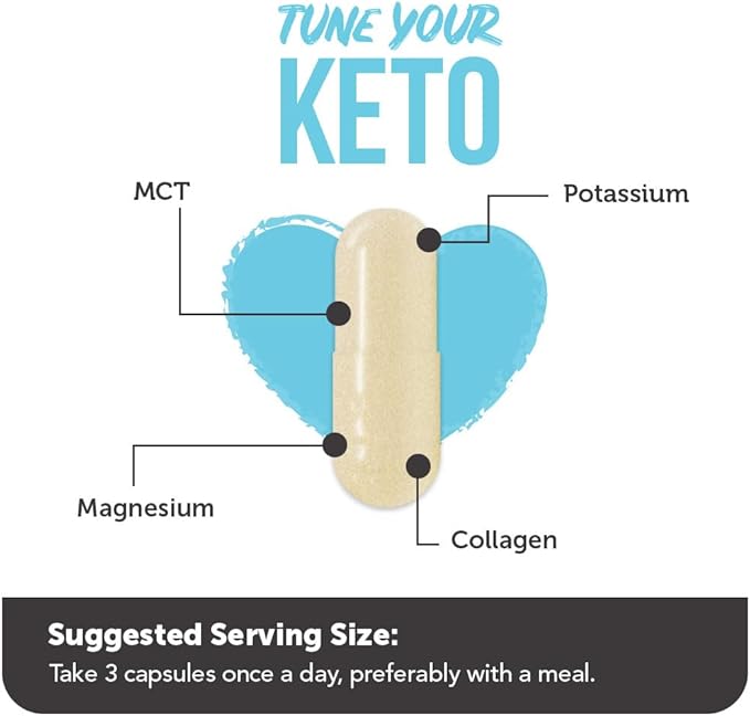 Vitamin Bounty Tune Your Keto Multivitamin – Keto-Specific Nutritional Support with Magnesium, Potassium, and MCT for Energy, Cramp Relief, and Nutrient Optimization - 90 Capsules