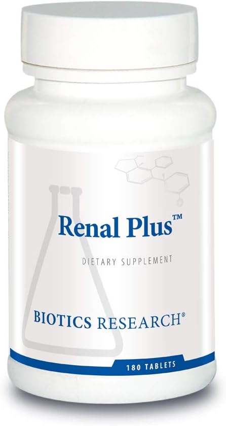 Biotics Research Renal Plus™ – Botanical, Glandular and Nutritional Support for Optimal Renal Function. Kidney Health. Supports Urological Function. Ulva ursi, Buchu Leaf, Echinacea, Cranberry 180Tabs