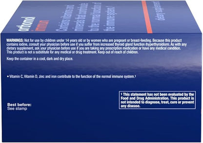 Orthomol Immun Tablet and Capsule, Immune Support Supplement, 30-Day Supply, Vitamins A, B, C, D, E, Zinc, Iodine