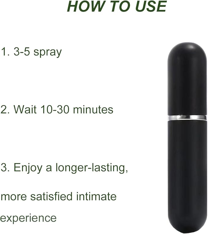 Male Penile Desensitizing Spray, Cli max Control to Last Longer in Bed. Male Delay Desensitizer Spray for Him to Help Maximized Sensation and Time, Non Numbing