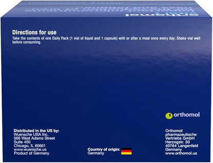 Orthomol Vital F Vial, Women's Multivitamin, 30-Day Supply, Vitamins A, B, C, D, E, K, Calcium, Iodine, Omega-3…