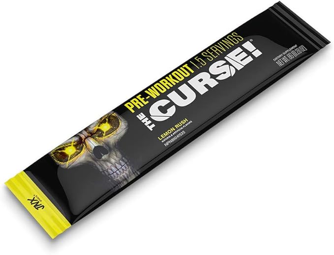 JNX SPORTS The Curse! Pre Workout Supplement - Energy & Focus, Strength Gains, Enhanced Blood Flow with Creatine & Caffeine | Sample Variety Pack | 5 x 8g Samples