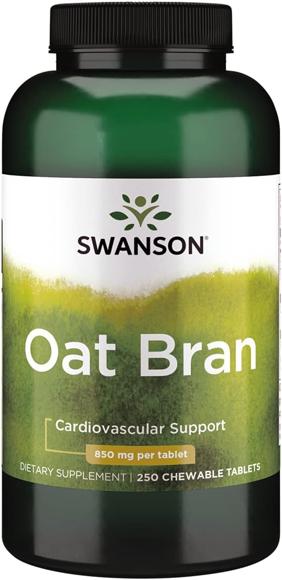 Swanson Premium Brand Oat Bran 850 Milligrams 250 Chwbls