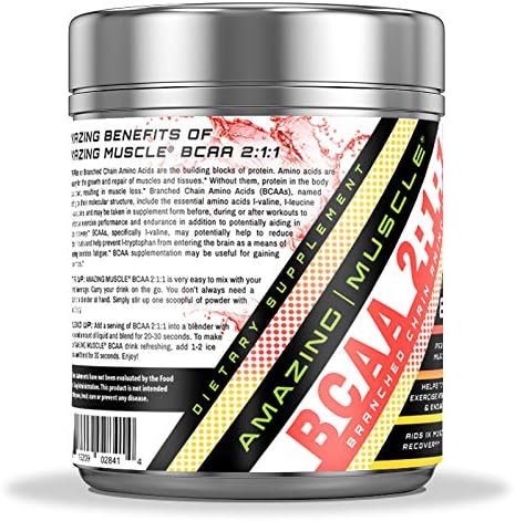 BCAA 2:1:1 Branched Chain Amino Acids Supplement | 6,000 Mg Per Serving | 60 Servings | Cherry Lemonade Flavor