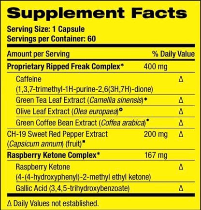 Pharmafreak Ripped Freak 60ct - USA - Hybrid Fat Burner
