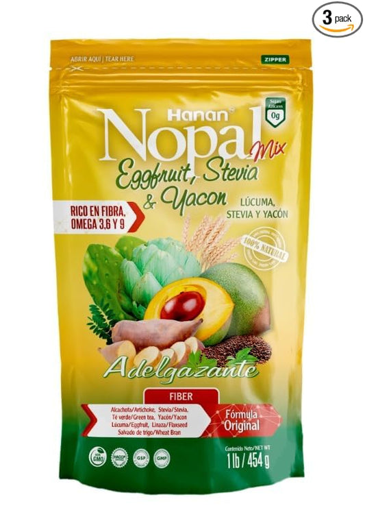 Linaza Stevia Plus Adelgazante,100 percent Natural High Fiber Blend,1lb/454g,Weight Control,Naturally Aids in Cleansing the Colon,Improved Digestion and Increased Energy,3 Pack