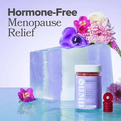 MENO Gummies for Menopause, 30 Servings (Pack of 3) - Hormone-Free Menopause Supplements for Women With Black Cohosh & Ashwagandha KSM-66 - Helps Alleviate Hot Flashes, Night Sweats, & Mood Swings