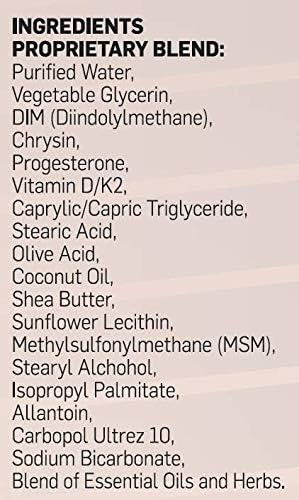 Estrogen Blocker - All Natural DIM Cream - Metabolize Excess Estrogen - Diindolylmethane Hormone Balance Support Topical DIM Supplement for Men Or Women - 3oz