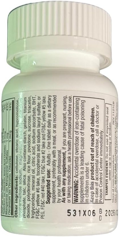GeriCare One-Daily Multi-Vitamin & Minerals, Dietary Supplement Tablets, 100 Count (Pack of 2)