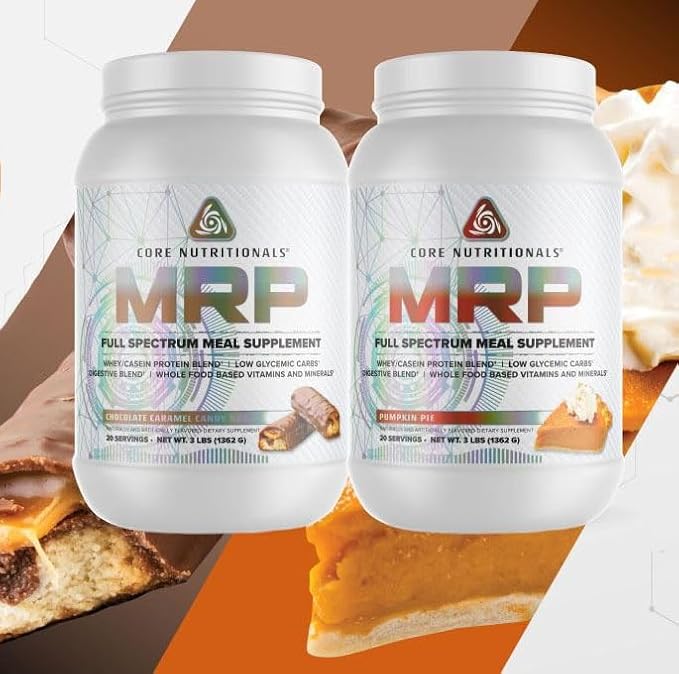 Core Nutritionals Platinum MRP Full Spectrum Meal Replacement, Sustained Release for All Day Amino Acid Support, 27G Protein, 20 Servings (Cinnamon and Brown Sugar)