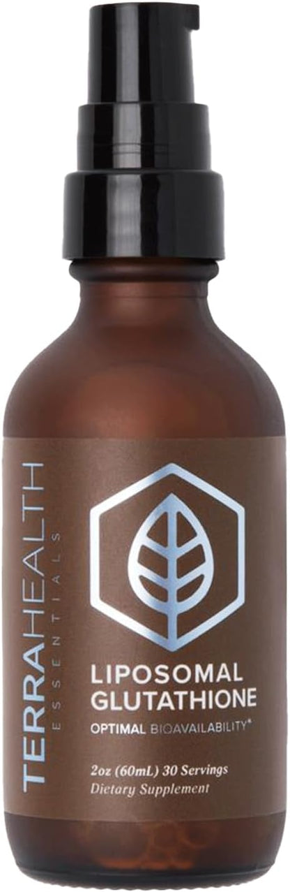 Terra Health Essentials - Liposomal Glutathione - Supports Immunity, Skin, Hair, and Healthy Aging - Maximum Absorption Glutathione Supplements - 30 Day Supply