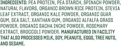 Vega Protein and Greens Protein Powder, Vanilla - 20g Plant Based Protein Plus Veggies, Vegan, Non GMO, Pea Protein for Women and Men, 1.2 lbs (Packaging May Vary)