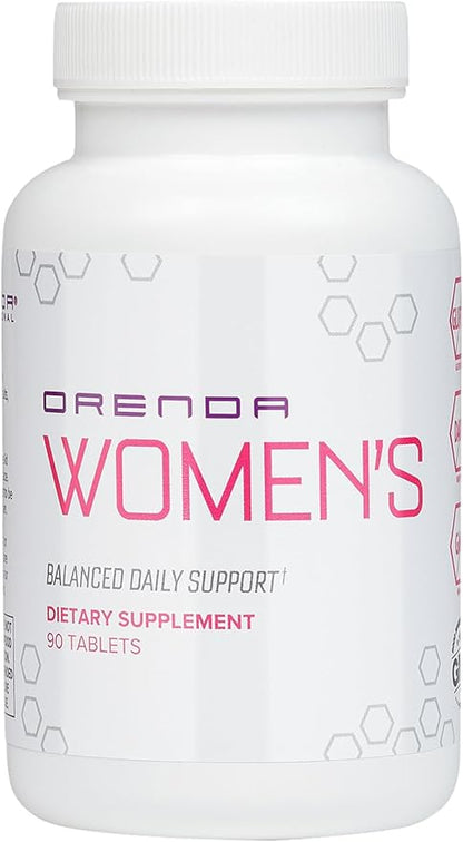 Orenda Womens Multivitamin- Holistic Wellness for Women | with O-Harmony Blend, Dong Quai, Black Cohosh, and More! | Vitamins, Minerals, Hormonal Balance, Immune Support & Heart Health - 90 Tablets