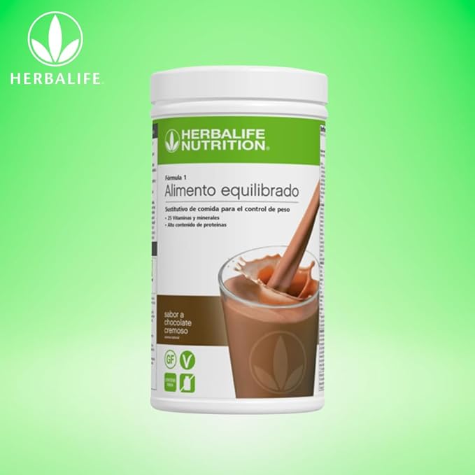 Herbalife Formula 1 Nutritional Shake Mix, Dutch Chocolate, Net Wt. 27.5 OZ. (780G)
