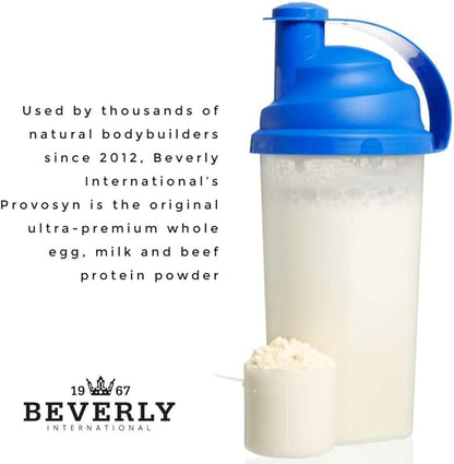 PROVOSYN. The Original Ultra-Premium Whole Egg, Milk (Casein + Whey) and Beef Protein Powder. Fast Muscle Building + Recovery. Perfect for Hard Gainers. Vanilla Flavor, 616 g The Mature Users Protein.