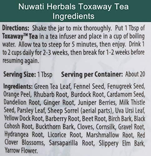 Toxaway Tea - Supports a Full Body Detox – Promotes Healthy Liver, Skin, and Body, 6 Ounces