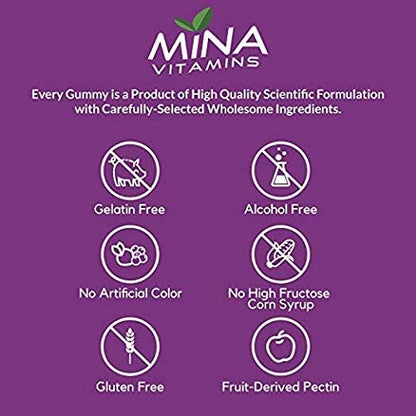 Halal Vitamins for Adults - Gummy Multivitamin for Men & Women | 11 Essential Vitamins for Overall Daily Health, Natural, Vegetarian, Non-GMO, Gelatin Free, Made in USA, Halal Vitamins - 90 Count