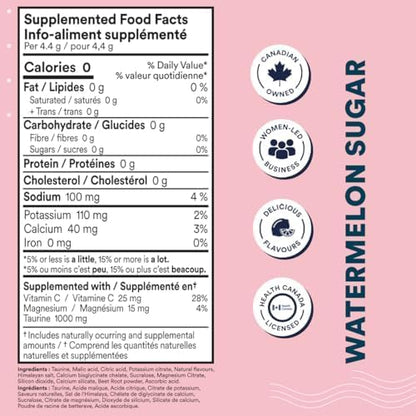 Cira Glow-Getter Hydration Electrolytes Powder for Women - Electrolyte Drink Mix with Himalayan Salt for Dehydration Relief - 45 Servings, Watermelon Sugar