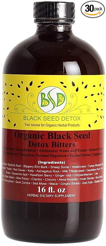 BSD Blackseed & Bitters Detox (30 Herbs/Bitters) (16 oz.)