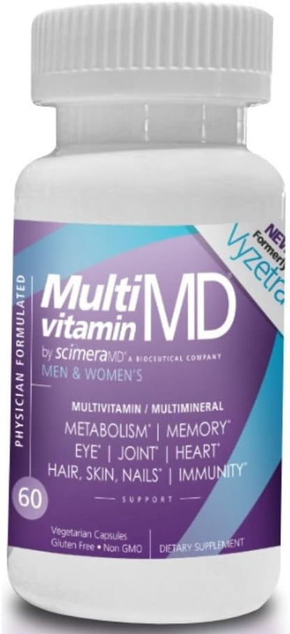 ScimeraMD® MultivitaminMD Full-Spectrum Supplement Capsule with Minerals, Antioxidants, and Superfood Combination for Metabolism, Joint Support, Hair, Skin, and Nails, 60 CT