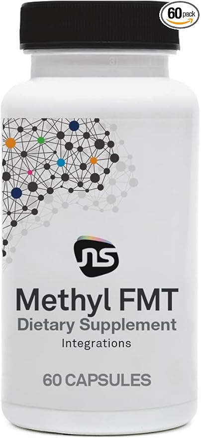 NeuroScience Methyl Folate Supplement for Men, Women & Kids - Methyl FMT Brain Supplement for Immune Support & Adrenal Health - Aid Comfortable Methylation Support - Vitamin B6 & More (60 Capsules)