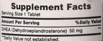 Puritan's Pride Youth Guard™ DHEA for Women and Men 50mg, Dietary Supplement forHealthy Aging, 3 Month Supply, 100 Tablets