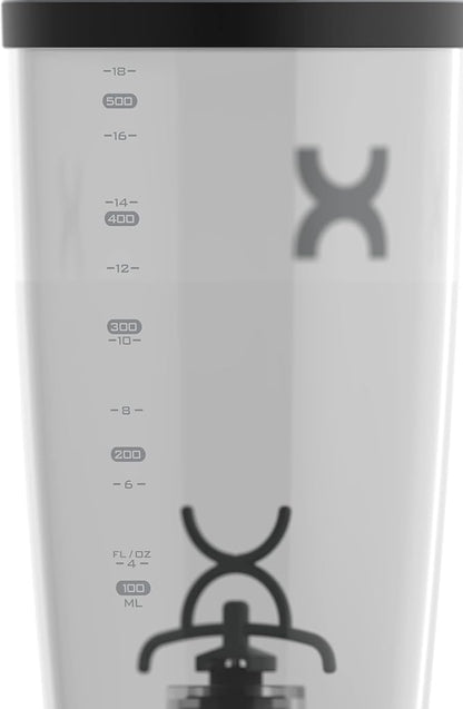 Promixx Original Shaker Bottle - Battery-powered for Smooth Protein Shakes - BPA Free, 20oz Cup (Black)