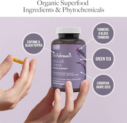 Ultra Cell Biotect- Powerful Antioxidant Support with Organic Turmeric, Black Turmeric, Green Tea, Black Pepper, and European Grape Seed for Optimal Health - 120 Capsules, Physician Recommended