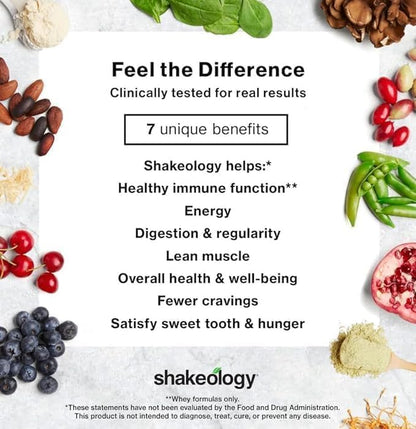 Shakeology 0g Added Sugar Vegan Protein Powder - Gluten Free, Superfood Protein Shake - Helps Support Healthy Weight Loss, Lean Muscle Support, Manage Effects of Stress, Vanilla - 30 Servings