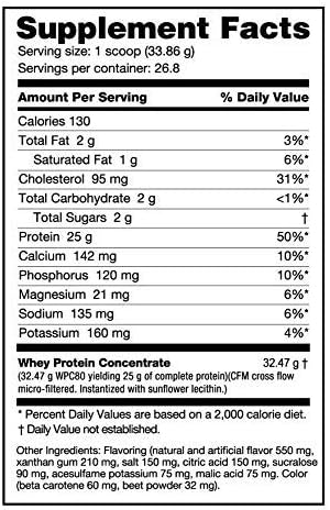 NutraBio Classic Whey Protein Powder- 25G of Protein Per Scoop - Full-Spectrum Amino Acid Profile - No Fillers, Artificial Colors, Preservatives - Orange Dream, 2 Pounds