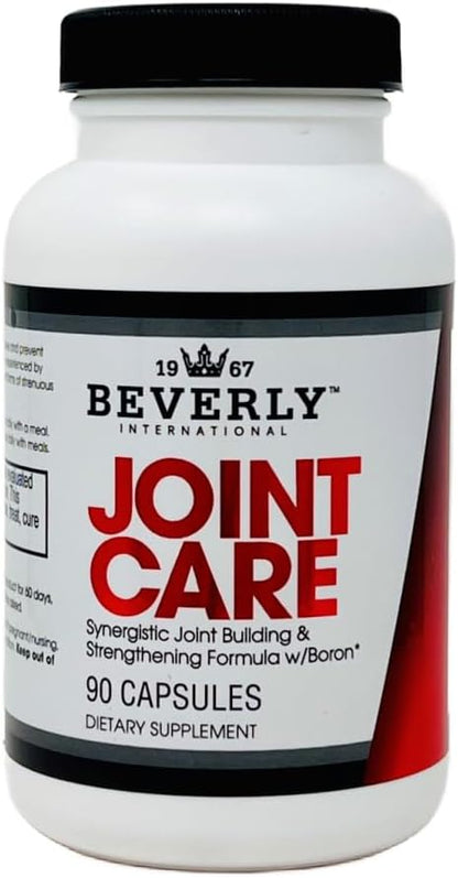 Beverly International Joint Care, 90 Capsules. All Over Joint Support. 3-Stage Collagen-Building Formula with Glucosamine, Chondroitin, MSM, Hyaluronic Acid. Increase Mobility with Less Discomfort.