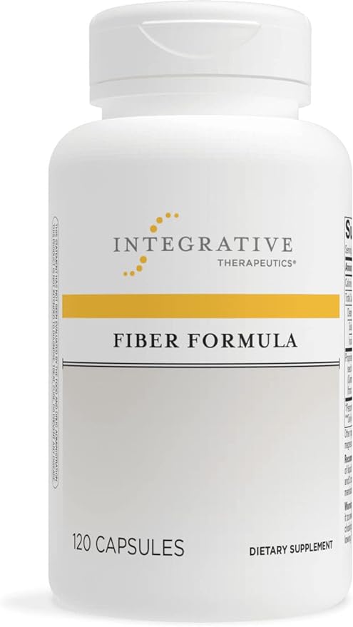 Integrative Therapeutics Fiber Formula - Support Colon Health* - Digestive Health Support with True Dispersion Technology - Contains Psyllium Seed Husk, Pectin, Oat Bran, and Guar Gum - 120 Capsules