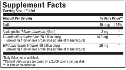 Maxi Health Yummie Oraldophilus - Acidophilus Probiotics - Tropical Flavor - 50 Chewies - Kosher