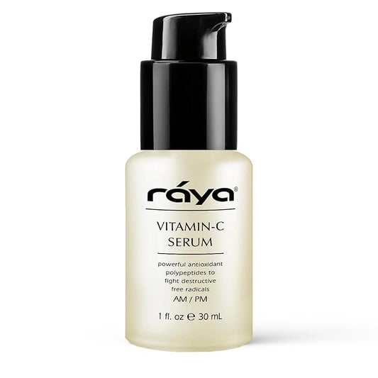 RAYA Advanced Anti-Aging Face Serum | Radiance-Boosting, Lightening Serum for All Skin Types | Vitamin C Skincare Serum for Discoloration Correction & Complexion Improvement | Face Serums