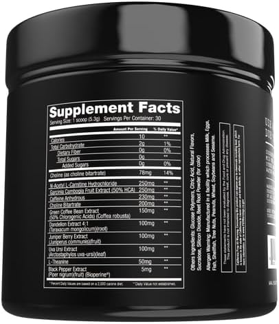 Project #1 Embrax: Thermogenic Preworkout Fat Burner Men & Women - Best Belly Fat Burners for Women & Men, L-Carnitine Supplement Pre Workout Powder for Men & Women | [30 Servings] - Gummy Bear