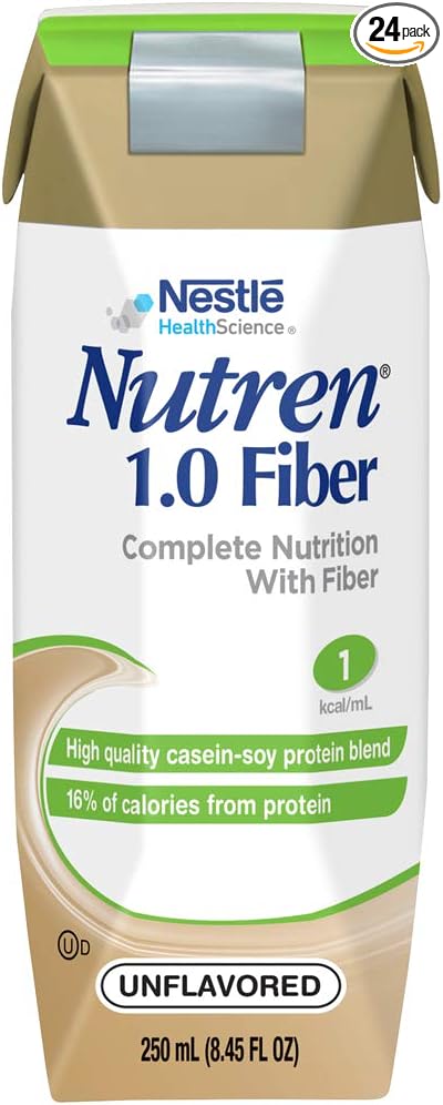 Nutren 1.0 Fiber Complete Nutrition, Vanilla, 8.45 Ounce (Pack of 24)